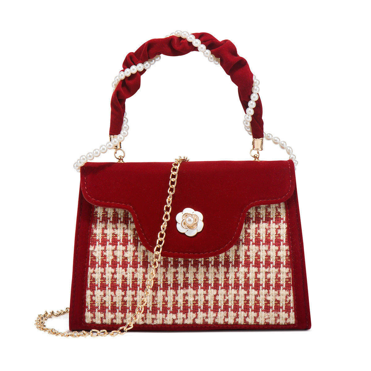 womens wedding bag bridal bag high grade womens elegant red niche red small bag portable 2024 new