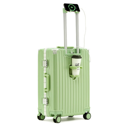 aluminum frame luggage solid extra thick and durable trolley case