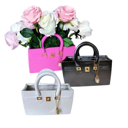 fashion personalized flower vase bag decoration