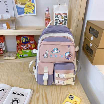 womens japanese style large capacity simple backpack student schoolbag