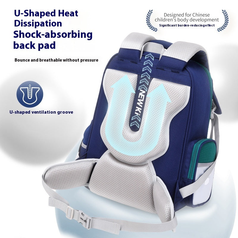 School Student Schoolbag Children's Waterproof Backpack Wear-resistant Men And Women