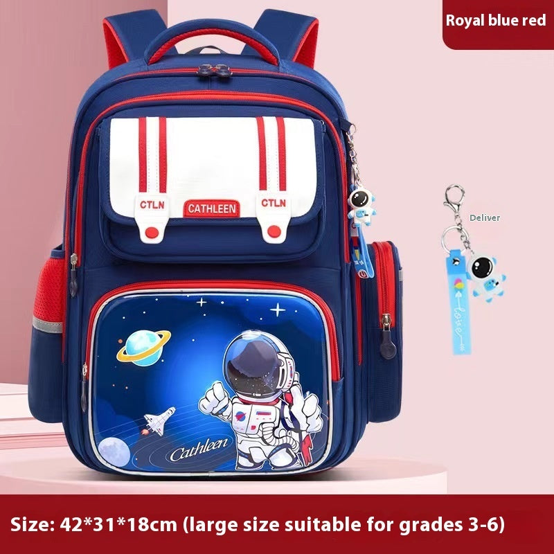 Student Waterproof And Lightweight Astronaut Cartoon Backpack