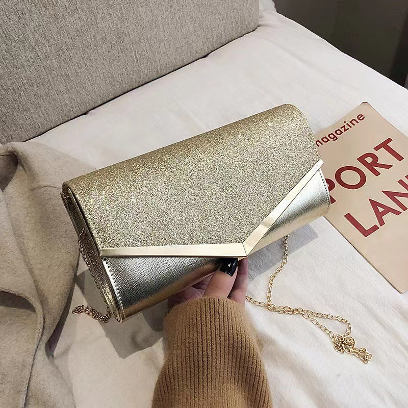 stitching dinner sequin crossbody evening gift bag