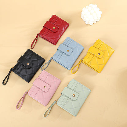 simple and niche womens short wallet