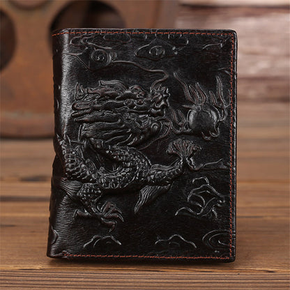 retro handmade wallet mens wallet short chinese limelight layer cowhide women