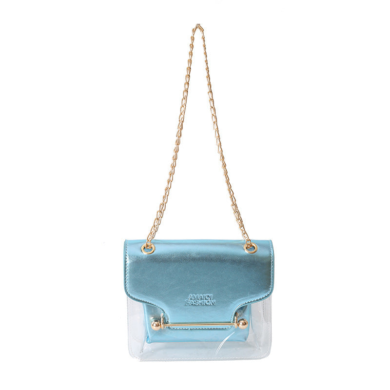 letter contrast color mother shoulder messenger bag