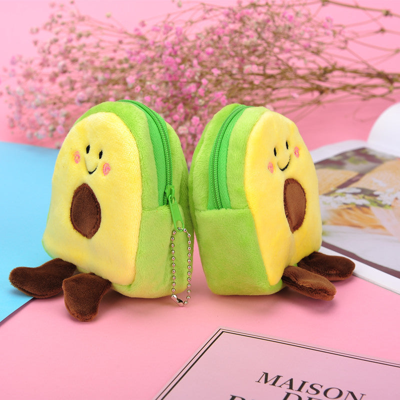 childrens new avocado fruit coin purse