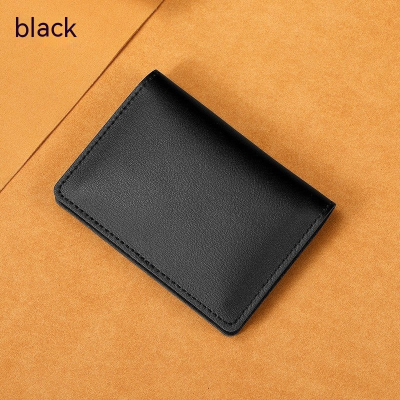 ultra thin cowhide card holder men and women