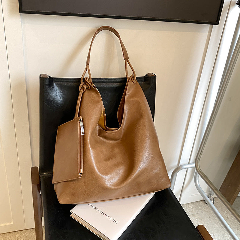 casual retro large capacity all matching western style shoulder bag