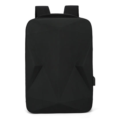 mens fashion personality laptop hard shell backpack