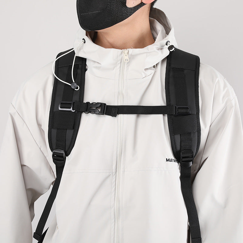 The Box-style Outdoor Backpack Features A Wide Opening