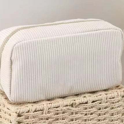 fashion corduroy storage cosmetic bag