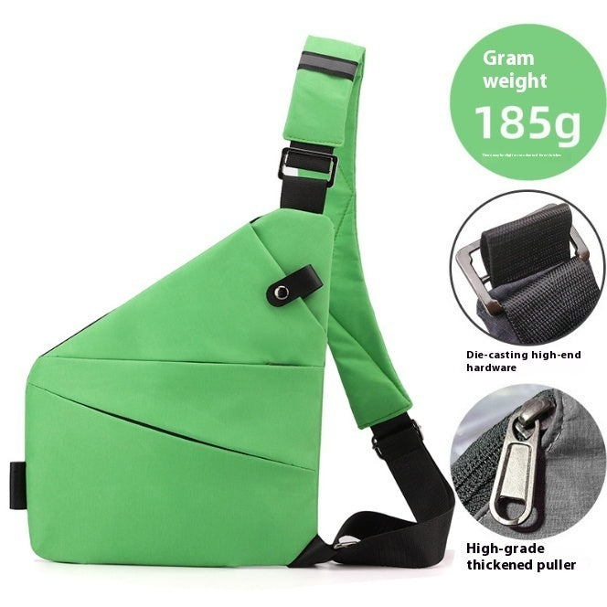 mens nylon lightweight simple large capacity crossbody bag