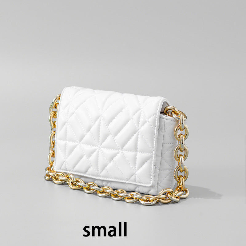 lingge small bag trendy one shoulder crossbody quilted