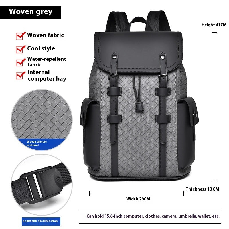 curved shoulder strap new mens casual business travel backpack