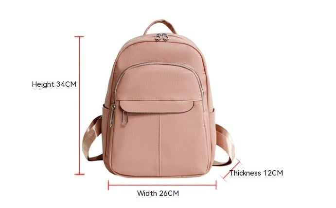 fashion college schoolbag trendy backpack womens all match simple large capacity