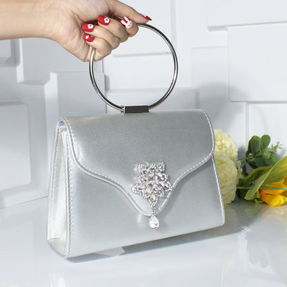 fashion rhinestone small flower dinner bag handbag