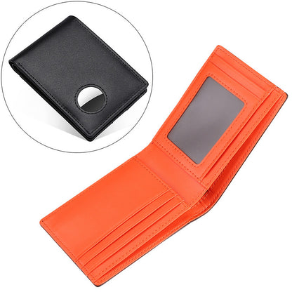 fashion men leather tracker wallet