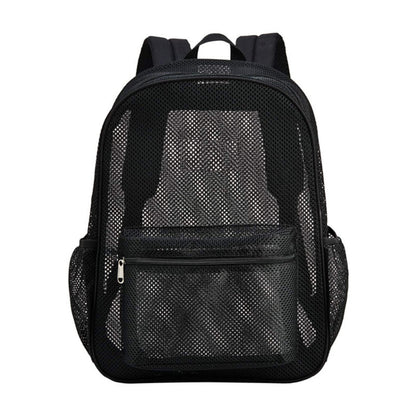 high load bearing mesh backpack transparent and simple