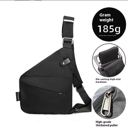 mens nylon lightweight simple large capacity crossbody bag