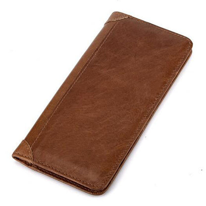 cowhide wallet retro waxed cowhide leather wallet coin multi card wallet