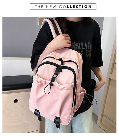 printed backpack fashion campus class school bag