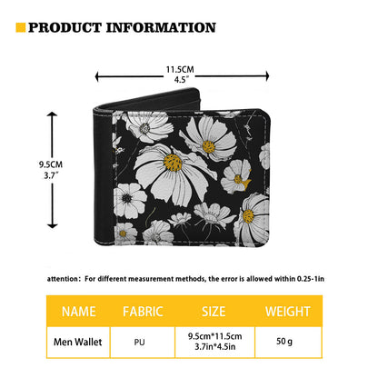 mens pu wallet creative pattern printing fashion