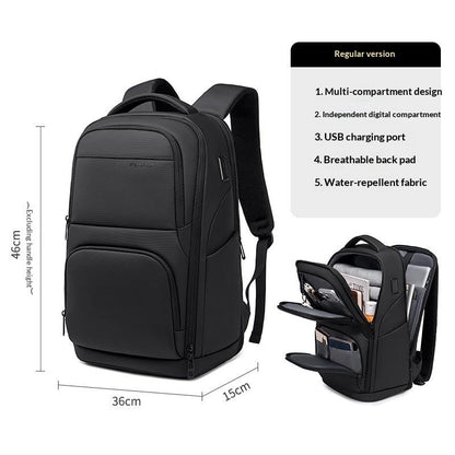 Unisex Business Commuter Backpack For Middle School Students And Laptop Users
