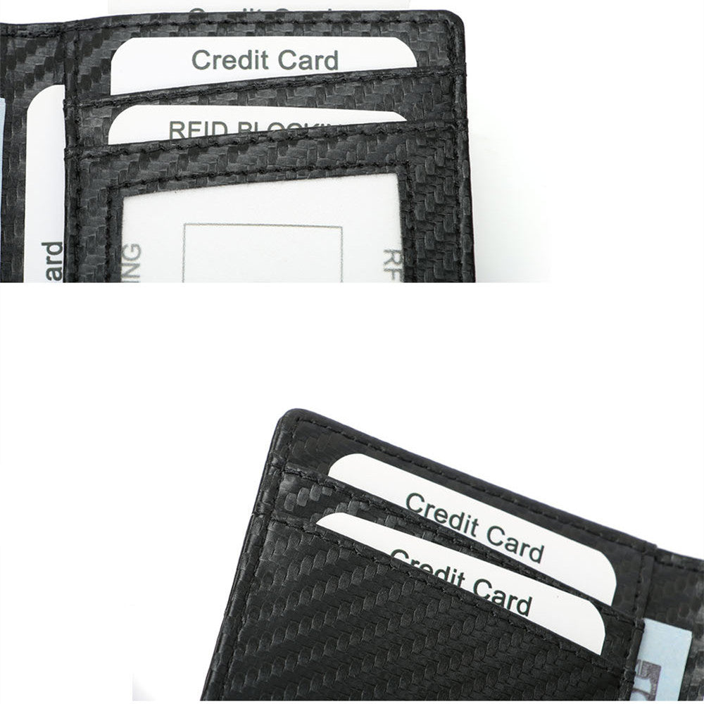 pull out oblique card slot multi function id holder mens business case