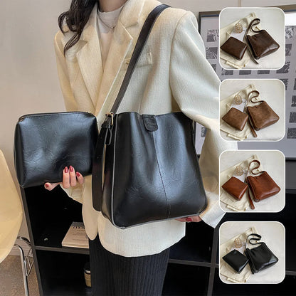 large capacity bucket fashion womens cross body bag fashion womens shoulder bag autumn and winter handbag