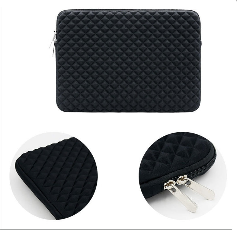 fashion business diamond pattern laptop liner bag