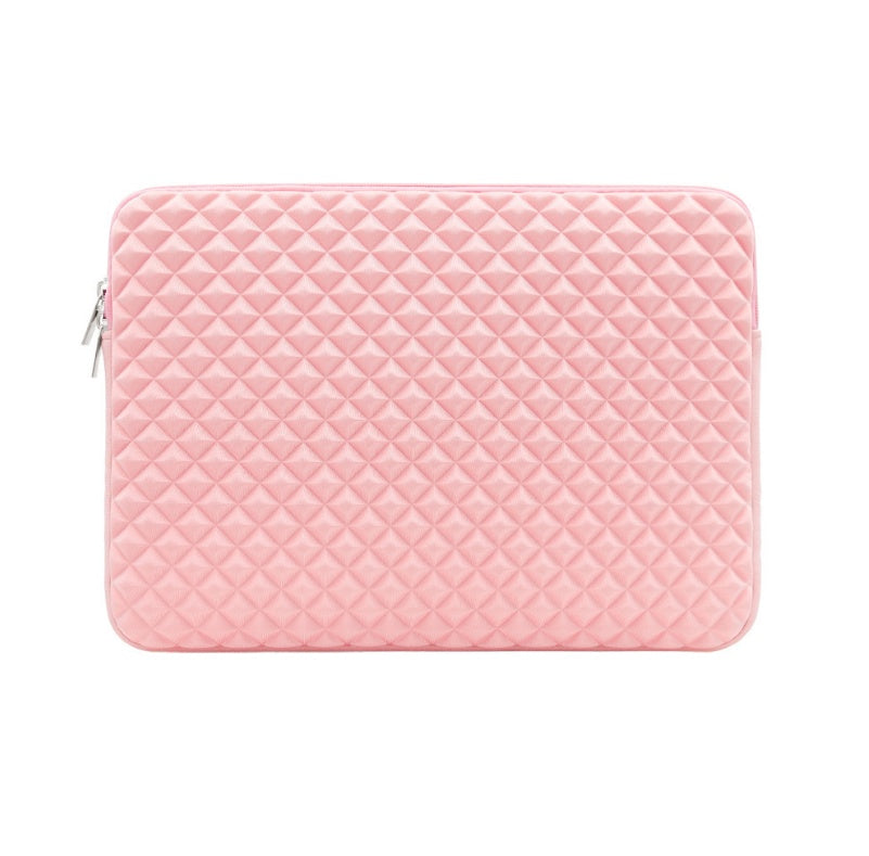 fashion business diamond pattern laptop liner bag