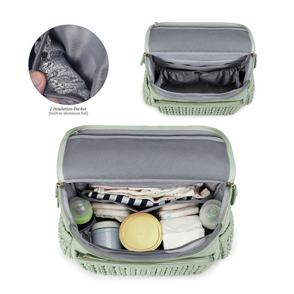 large capacity outdoor travel insulation waterproof diaper bag