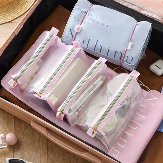 folding storage bag travel portable cosmetic bag detachable wash bags