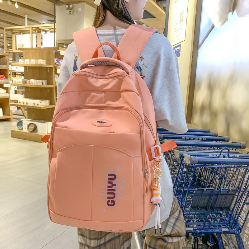 Version High School Student Schoolbag Large Capacity