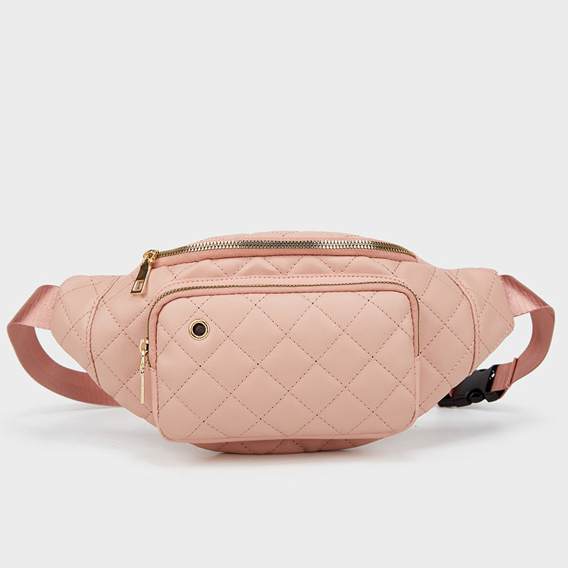 new womens fashion embroidered crossbody bag casual rhombus pu pocket