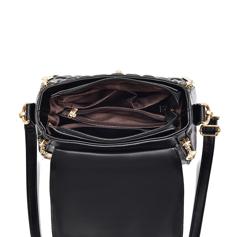 simple casual texture shoulder western style popular messenger bag