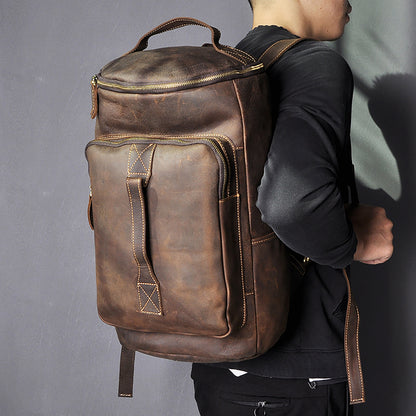 personalized retro mens large capacity backpack