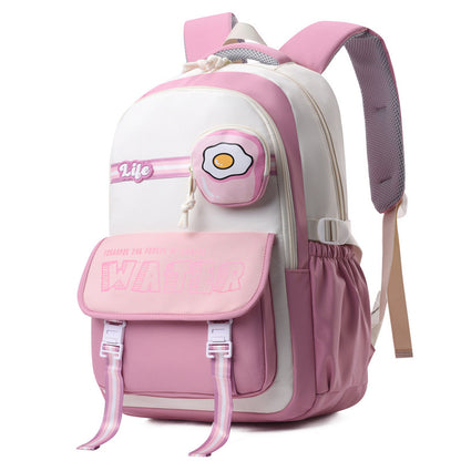 casual and lightweight elementary and middle school student schoolbags burden reduction