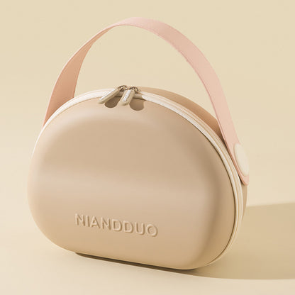 Dopamine-color Shell-shape Cosmetic Bag Multi-purpose Handbags For Women Cosmetics Portable Outing Anti-fall And Dirt-resistant Storage Bags