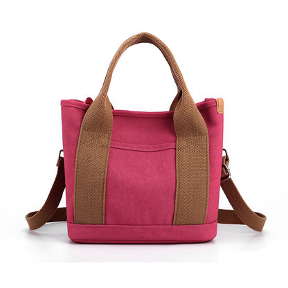 trendy all match simple fashion korean style large capacity commute leisure canvas bag