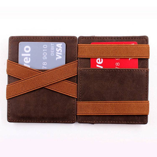 leather wallet crazy horse leather retro