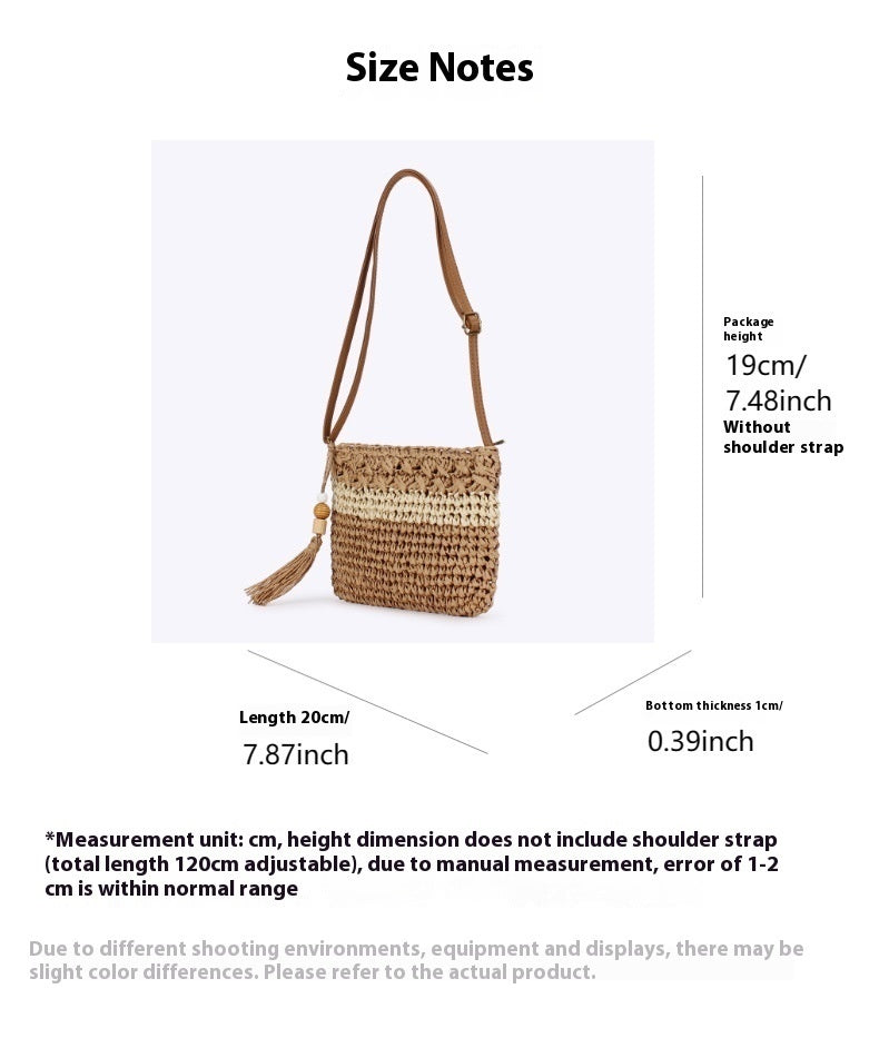 summer new retro women bag hand woven bag