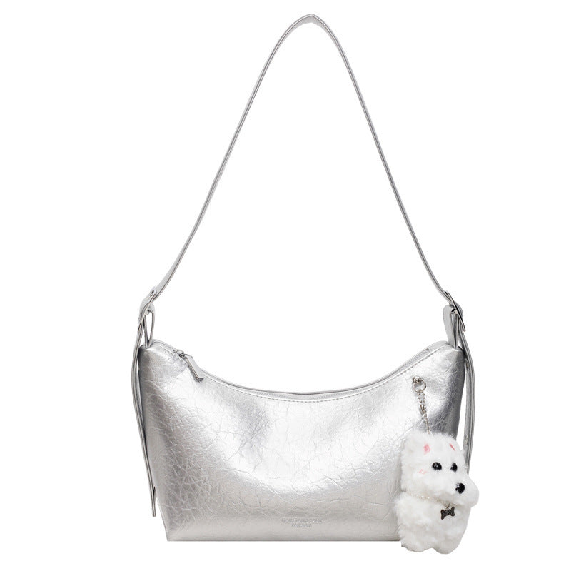 Solid-color Minimalist Elegant Underarm Single-shoulder Crossbody Bag