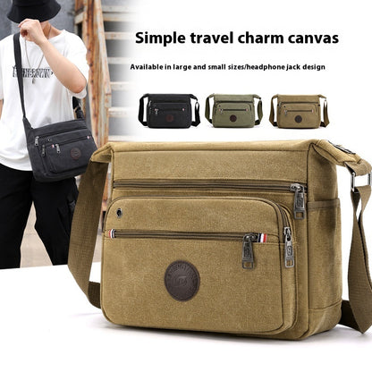 new canvas mens shoulder messenger bag