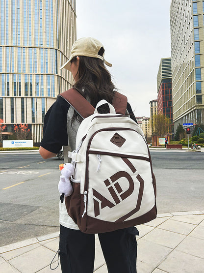 street trend small casual backpack bag portable all match schoolbag