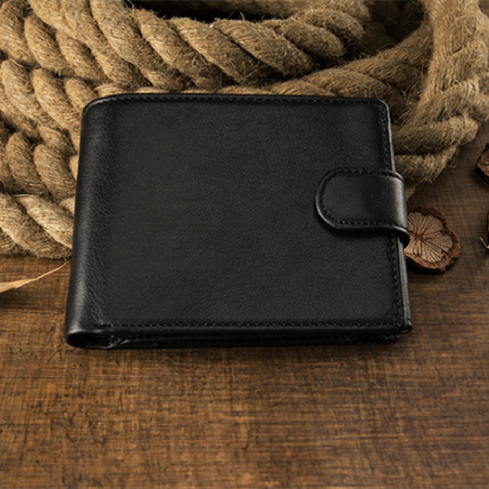 customized cowhide wallet for mens short