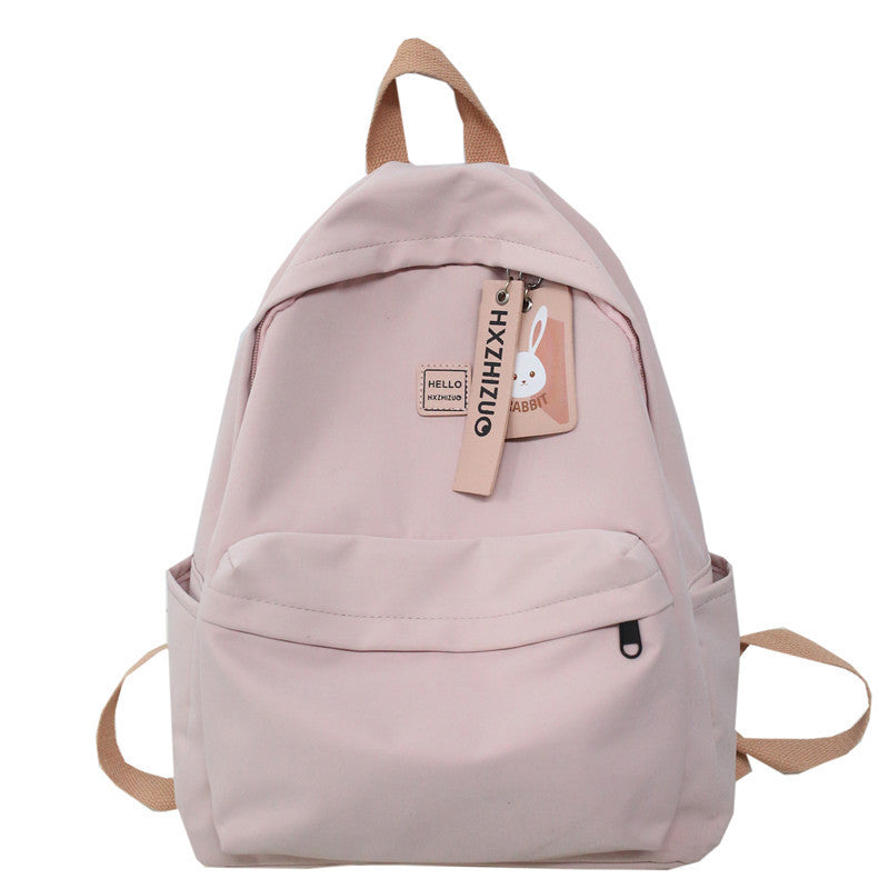 student campus minimalist nylon backpack