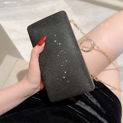 fashion rhinestone ring shiny wallet