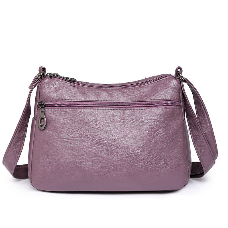 new casual womens cross body bag pu retro shoulder lightweight commuter bag